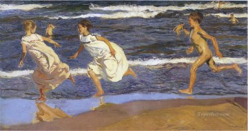 ビーチ Painting - 海岸沿いを走る 1908